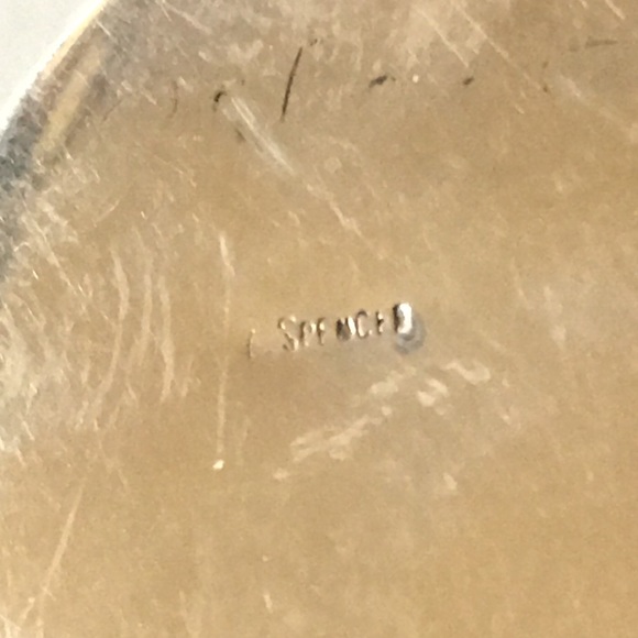 SOLD Vintage Navajo Native American Onyx Pendant - Picture 8 of 9